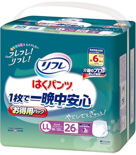 大人用夜用長時間　はくパンツ　3パックL Lサイズ 新品　91枚 Amazon | はくパンツ長時間夜用M-L 20枚 | 東陽特紙 | 大人用おむつ